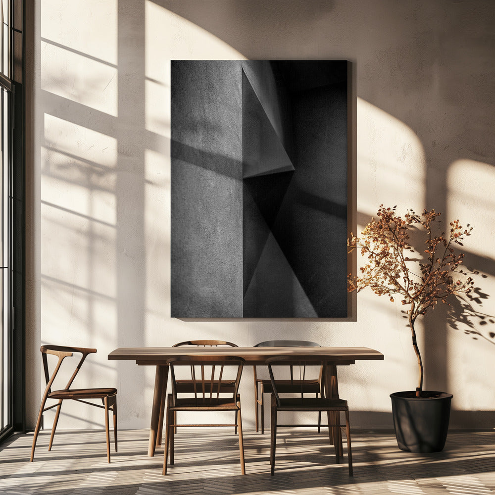 Grijze schaduwen | Canvas
