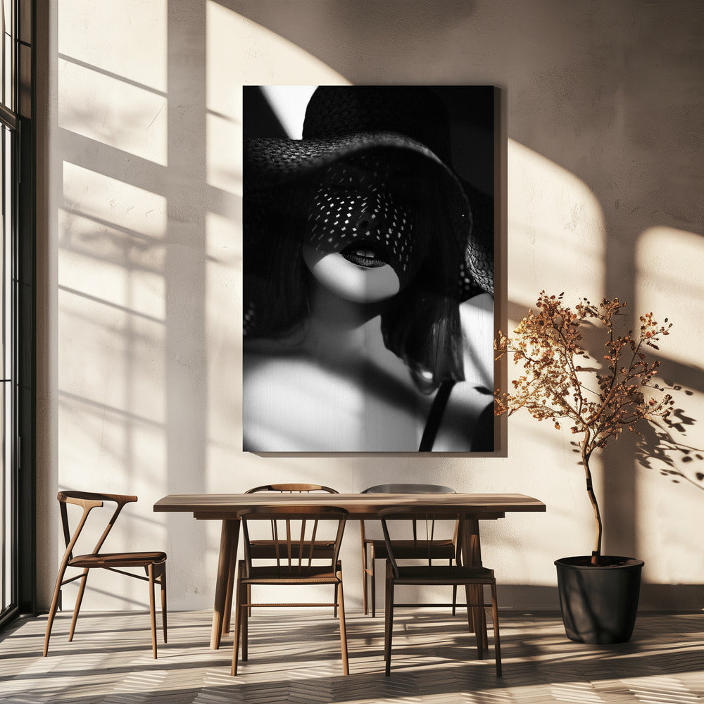 Schaduwrijke elegantie | Canvas