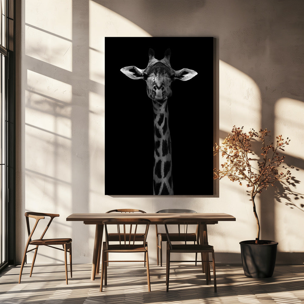 Girafportret | Canvas