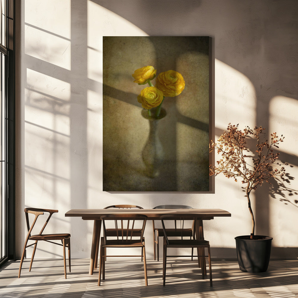 Gele boterbloemen | Canvas