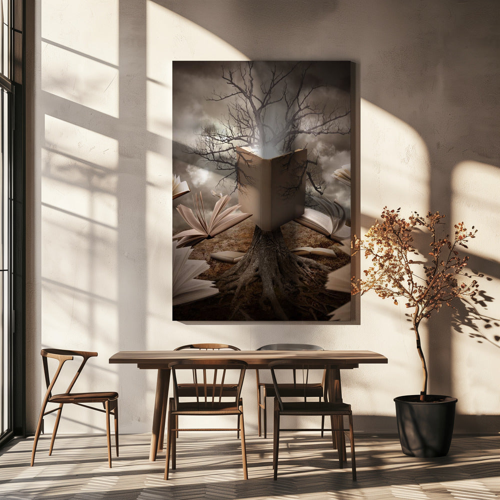 Oude boom leesverhaalboek | Canvas