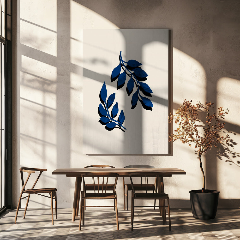 Blauwe takjespenseel | Canvas