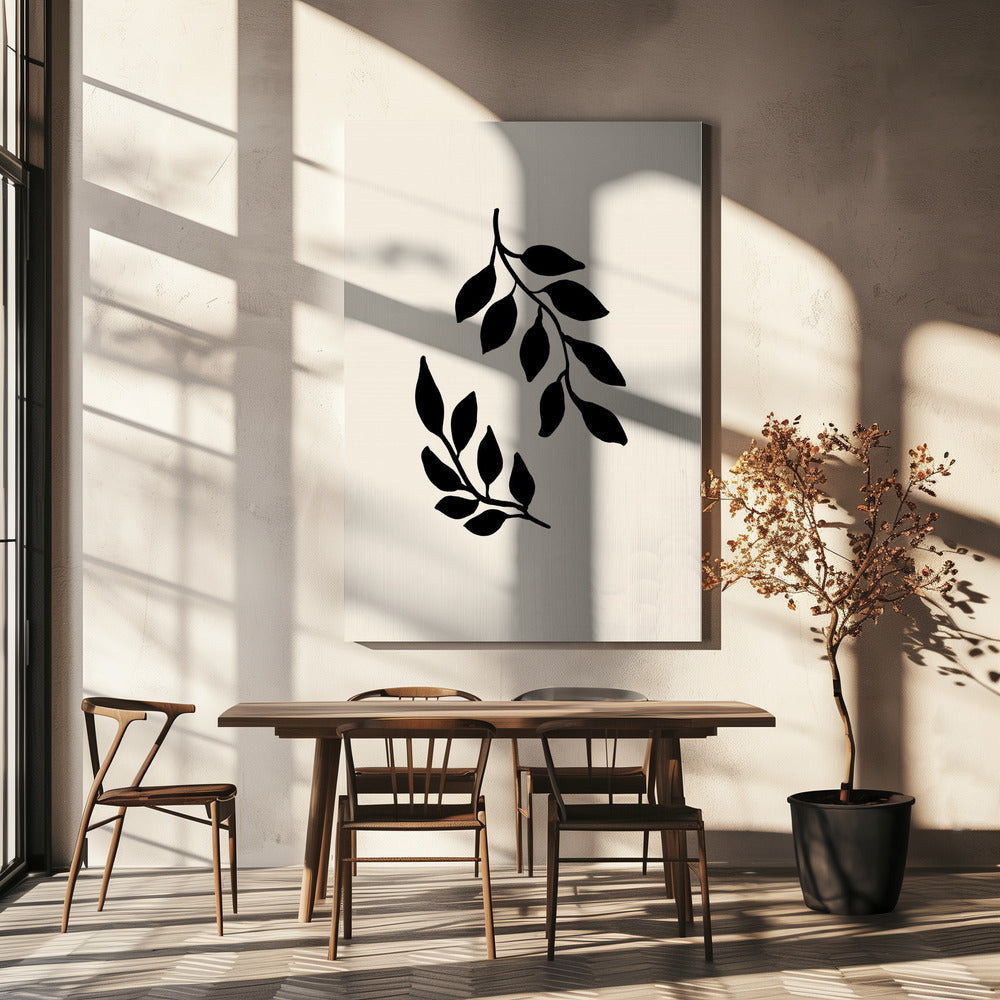 Zwarte twijgen | Canvas