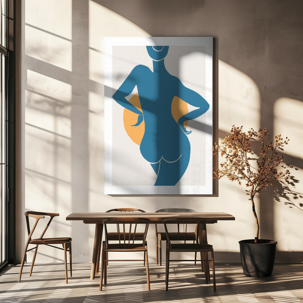 Blauwe Vrouw | Canvas