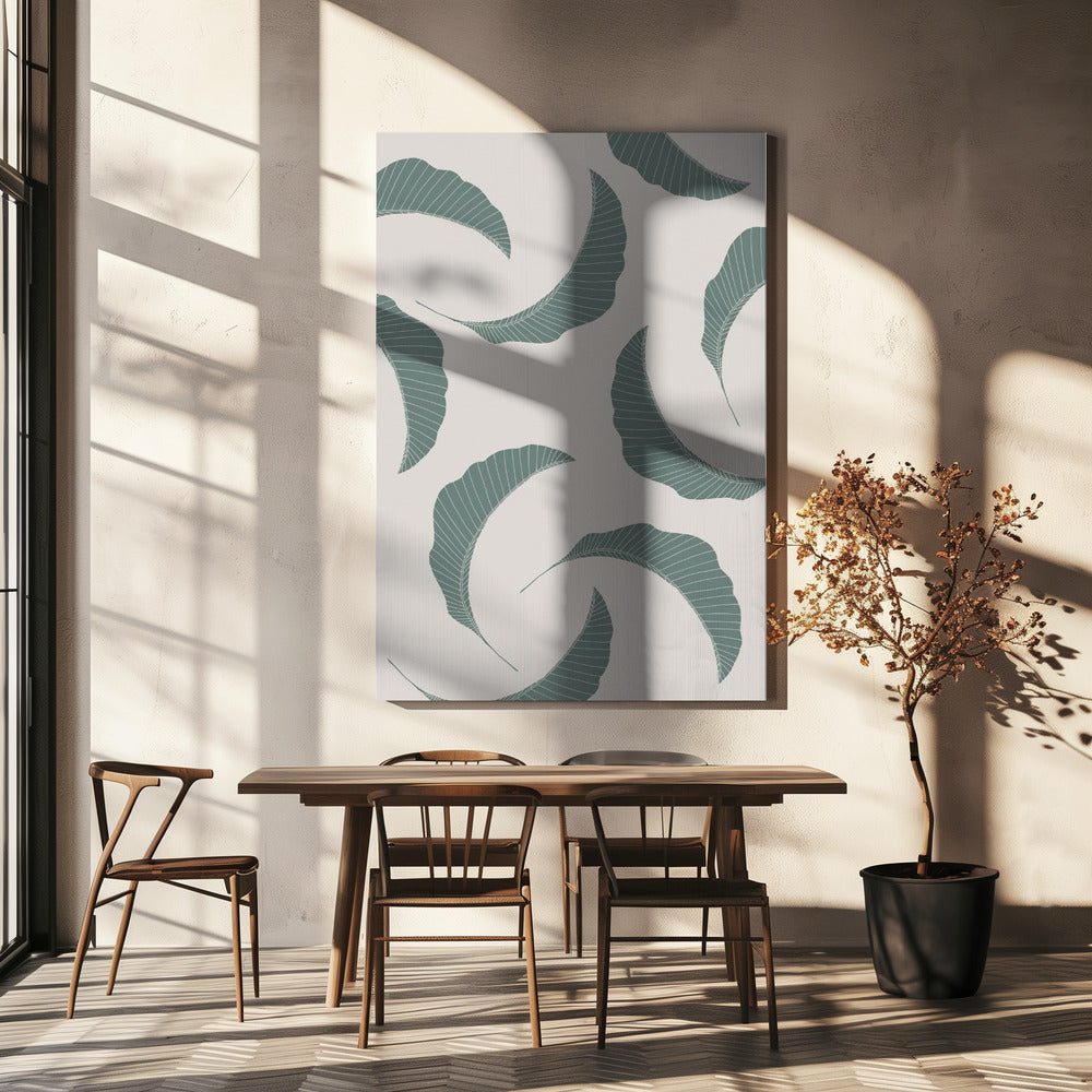 Bananenbladeren Meervoudig | Canvas