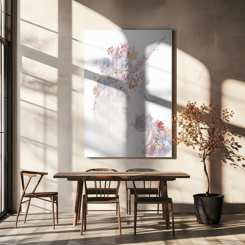 Unicorn Floral | Canvas