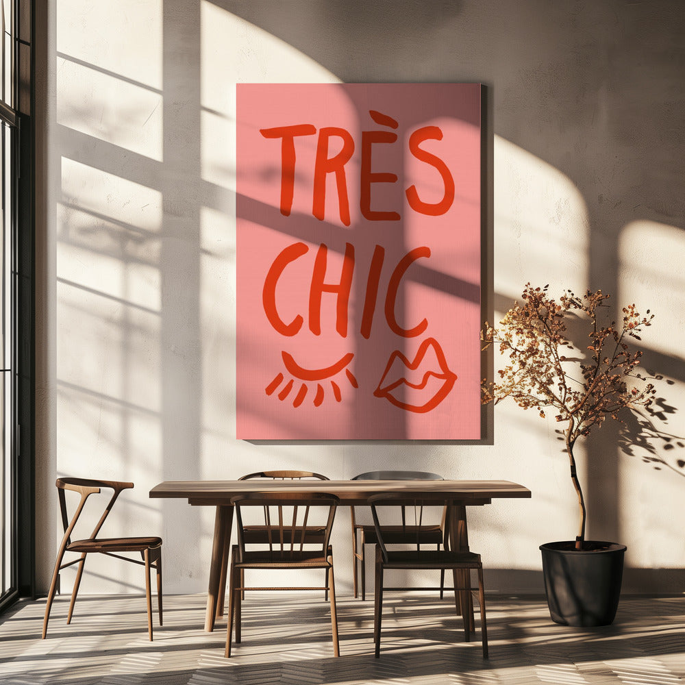 Zeer chique roze | Canvas