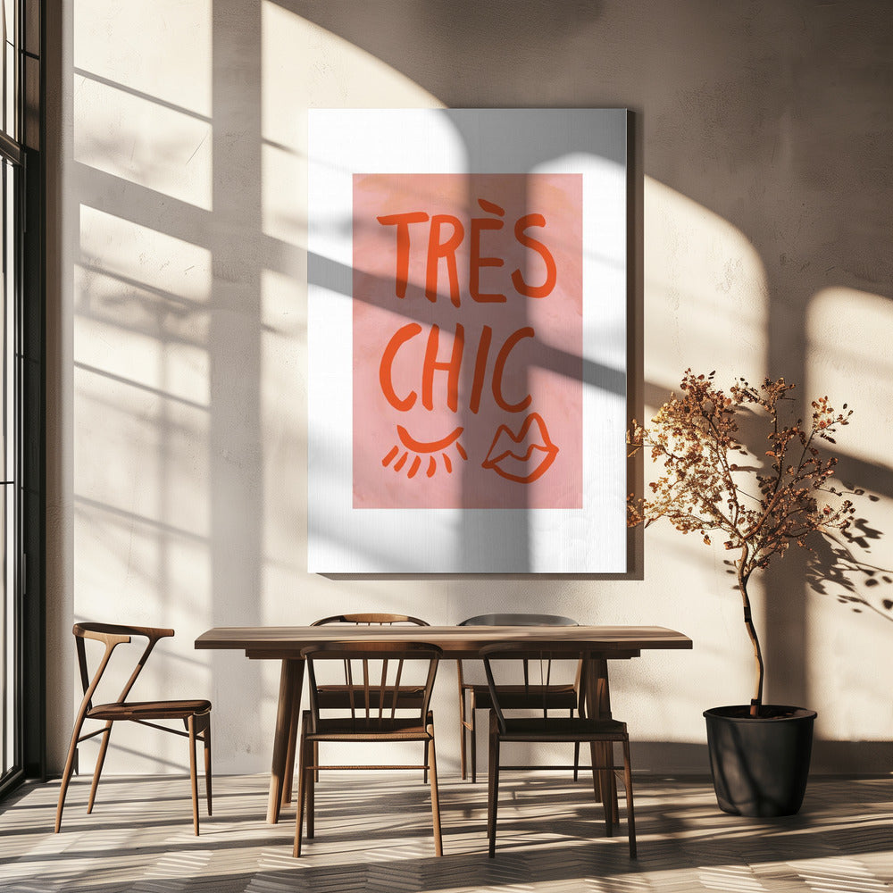 Très Chic Roze Frame | Canvas