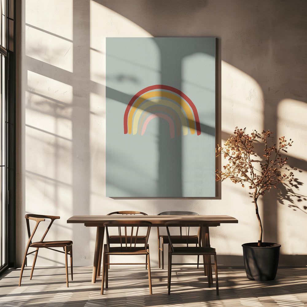 Regenbooggroen | Canvas