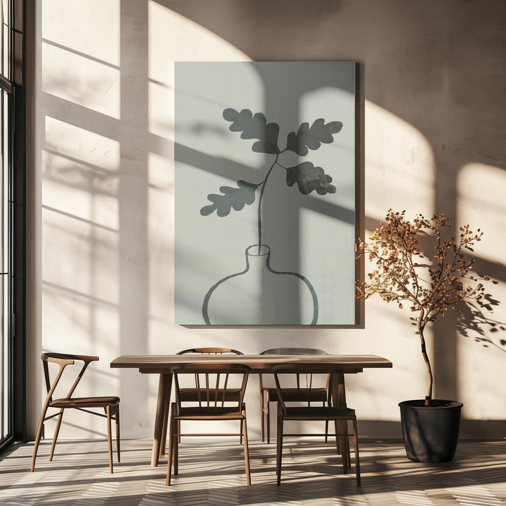 Groene Eikenplant | Canvas