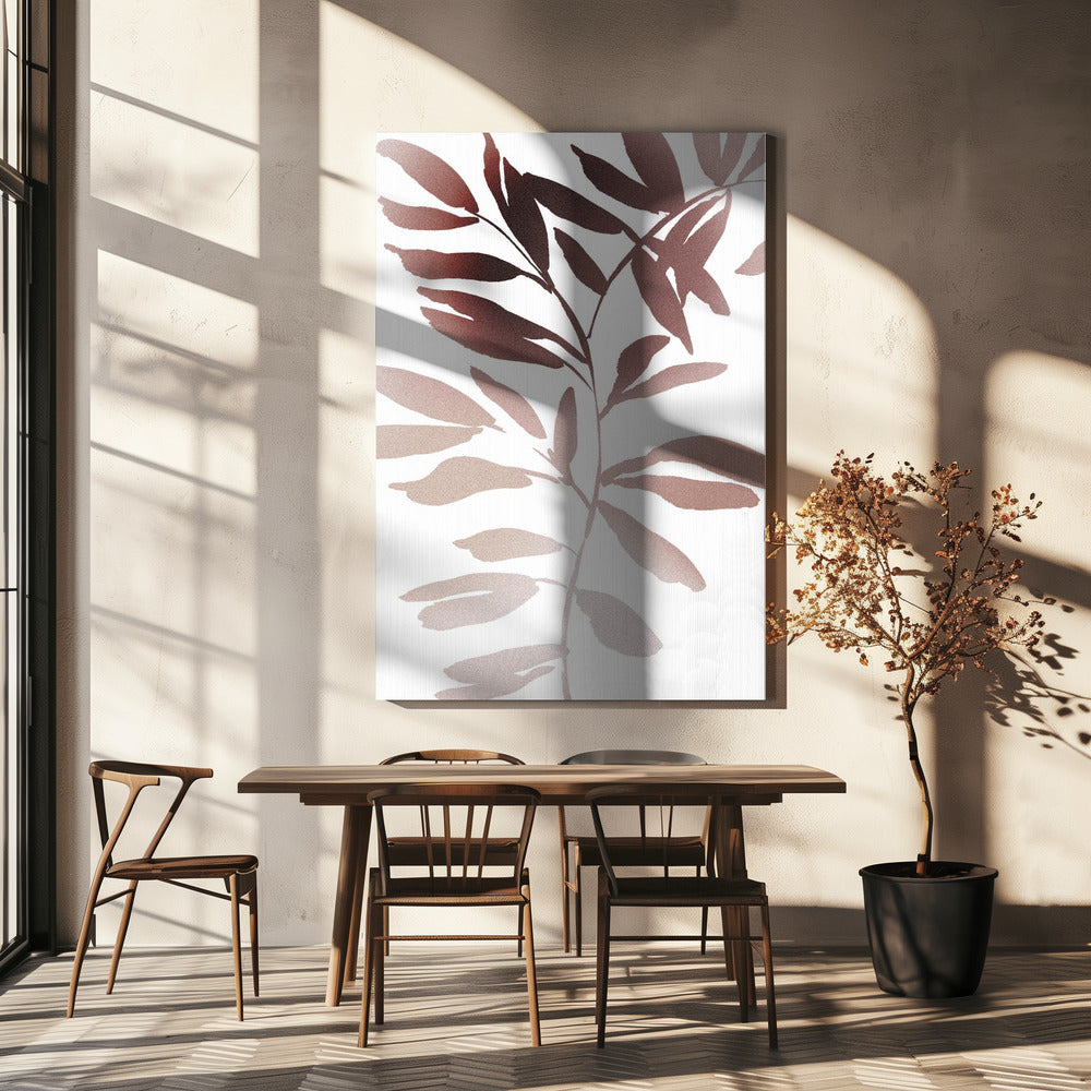 Aardse bladeren | Canvas