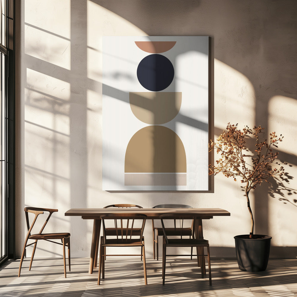 Abstracte geometrische harmonie | Canvas