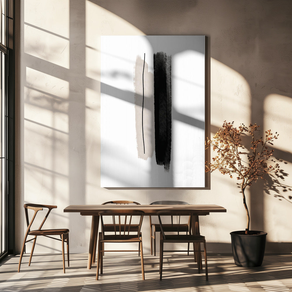 Monochroom evenwicht | Canvas