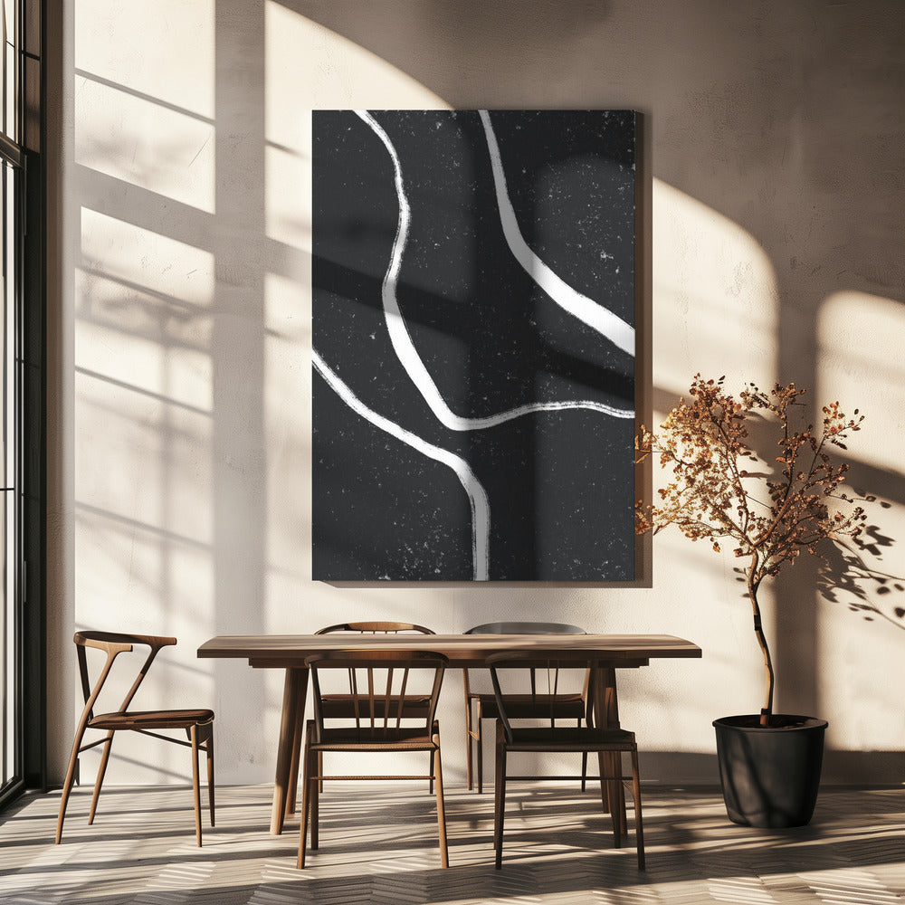 Monochrome paden | Canvas