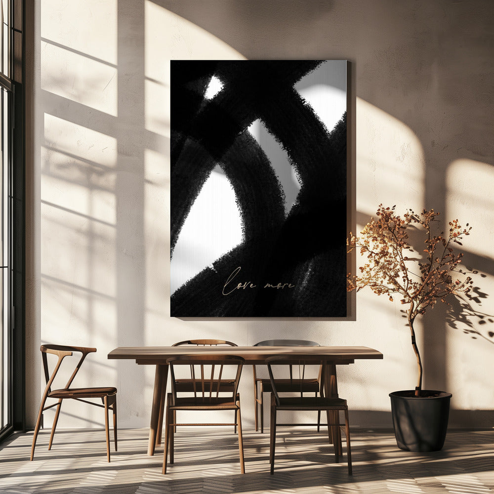 Het abstracte pad van de liefde | Canvas