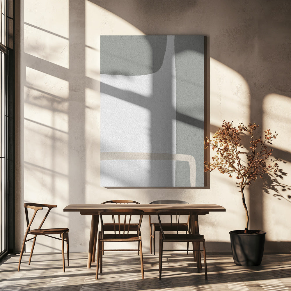 Abstract ontwerp met gedempte tinten | Canvas