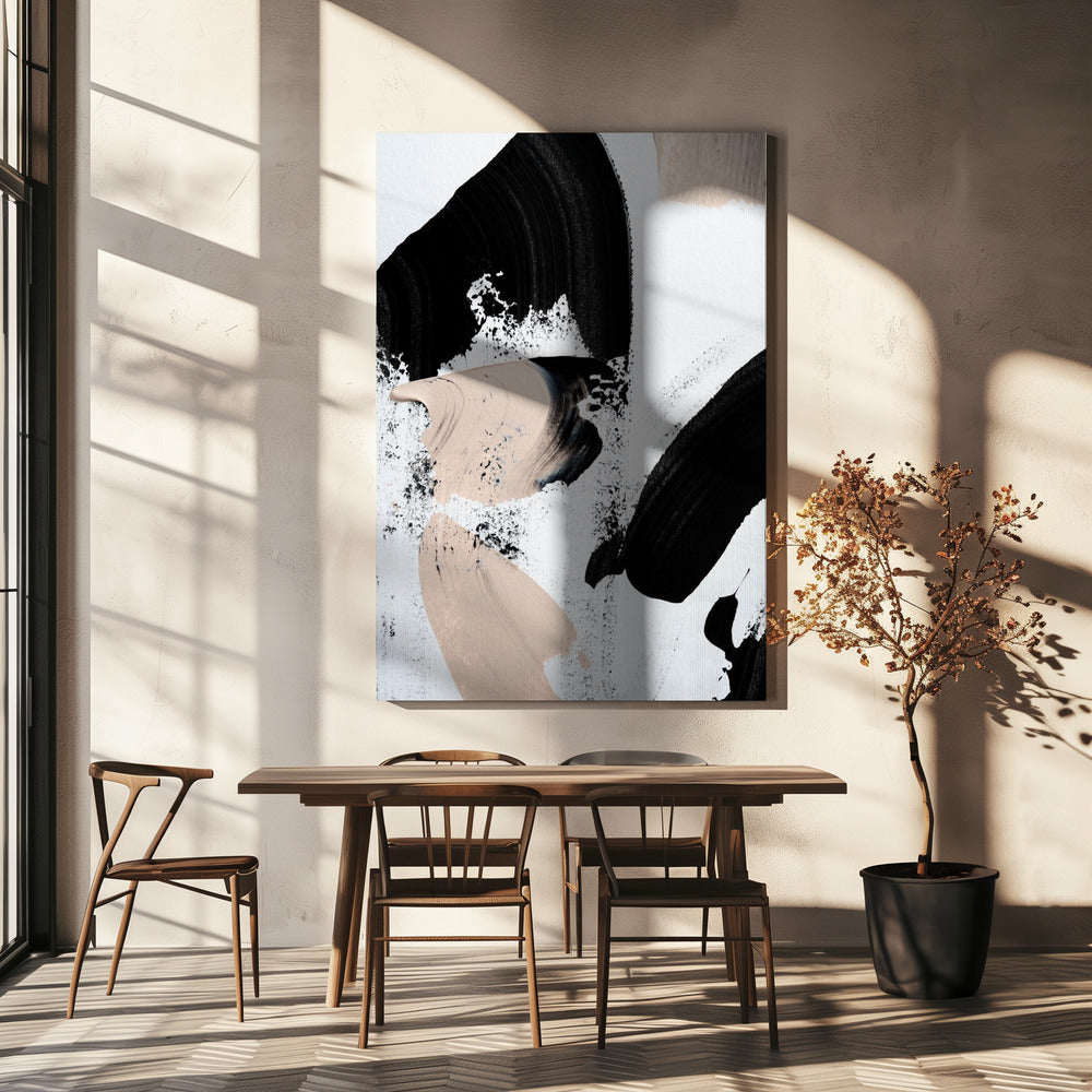 Zwart en naakt | Canvas