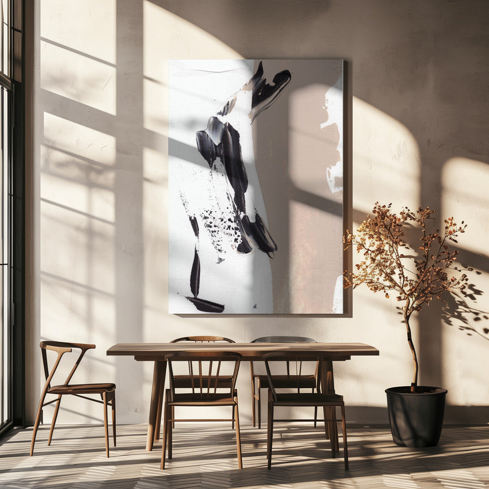 Monochrome elegantie | Canvas