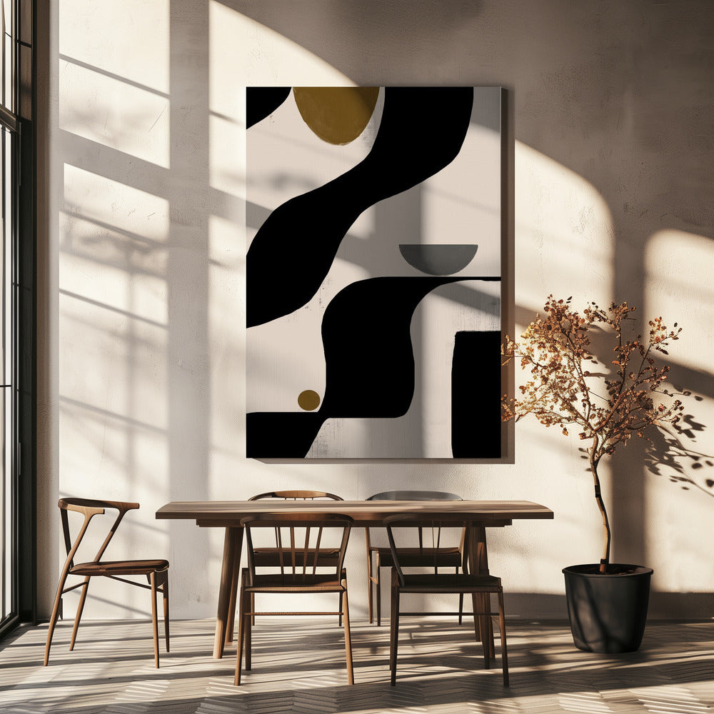 Vloeiende geometrie | Canvas