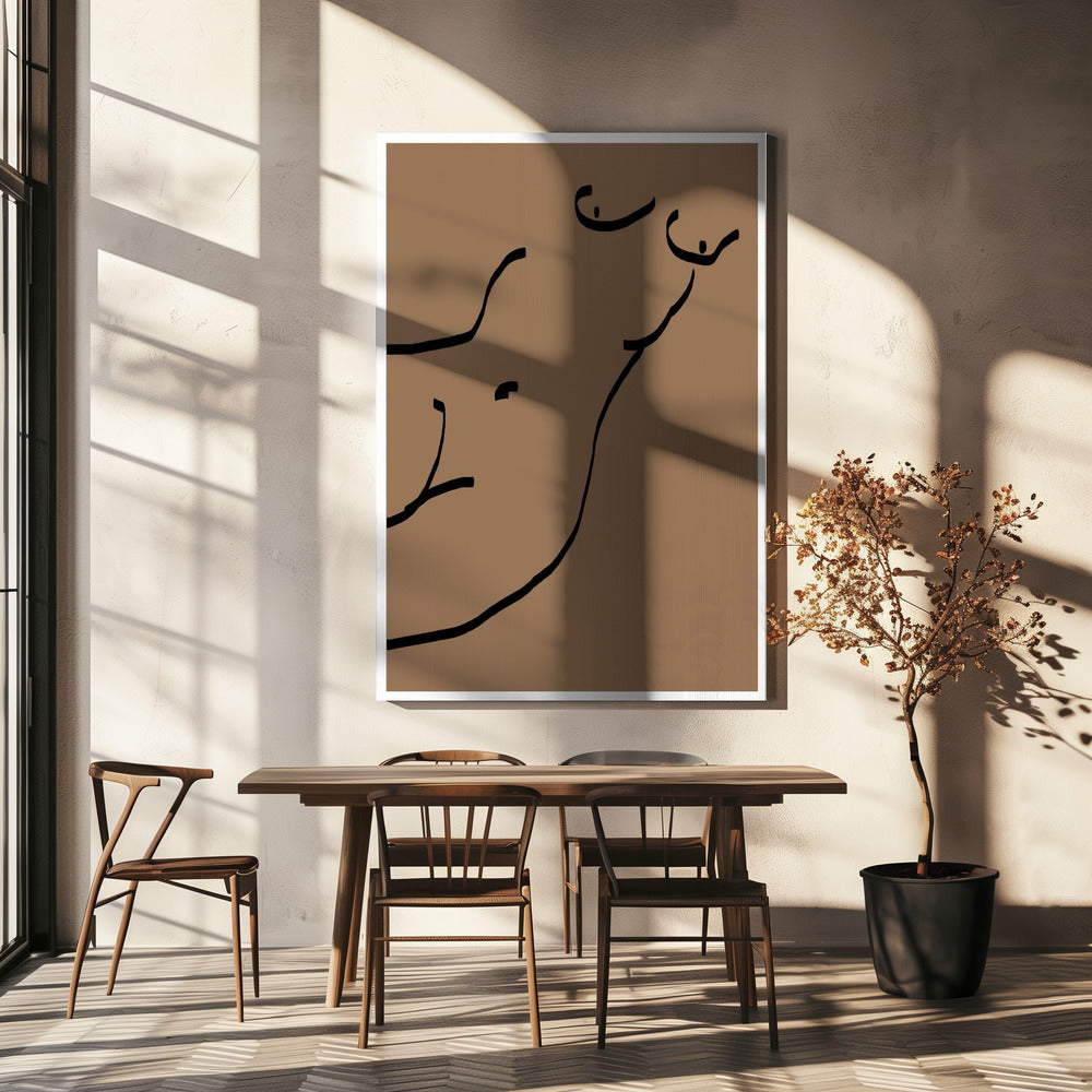 Gebogen lijnen | Canvas