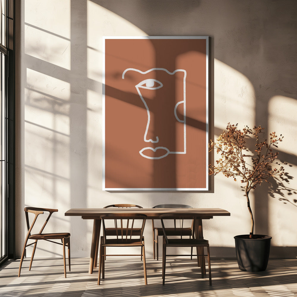 Abstracte contouren | Canvas