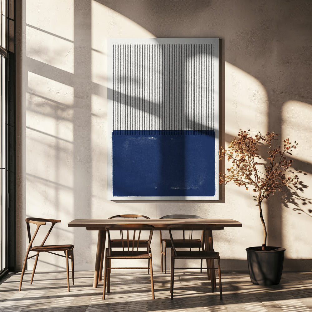 Blauwe Lijn Harmonie | Canvas