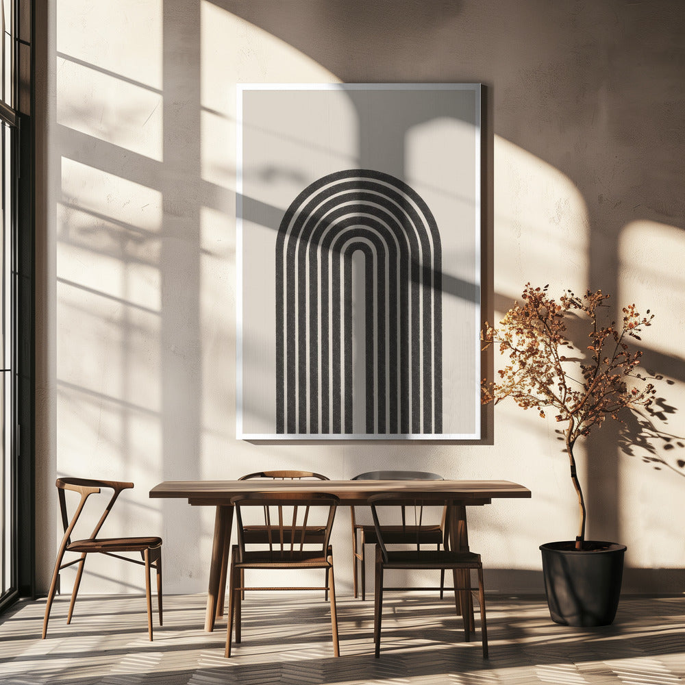Gebogen paden | Canvas