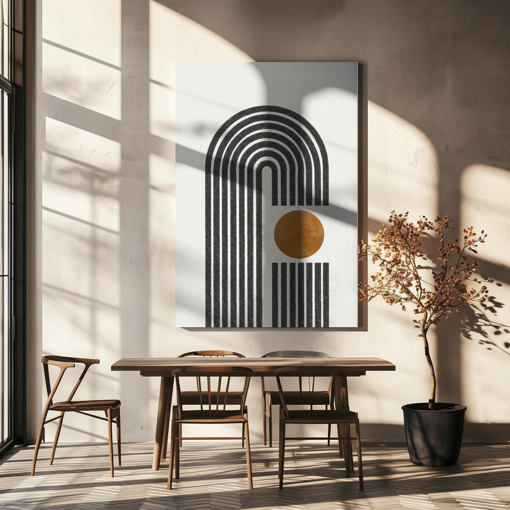 Zonsondergangcurven | Canvas