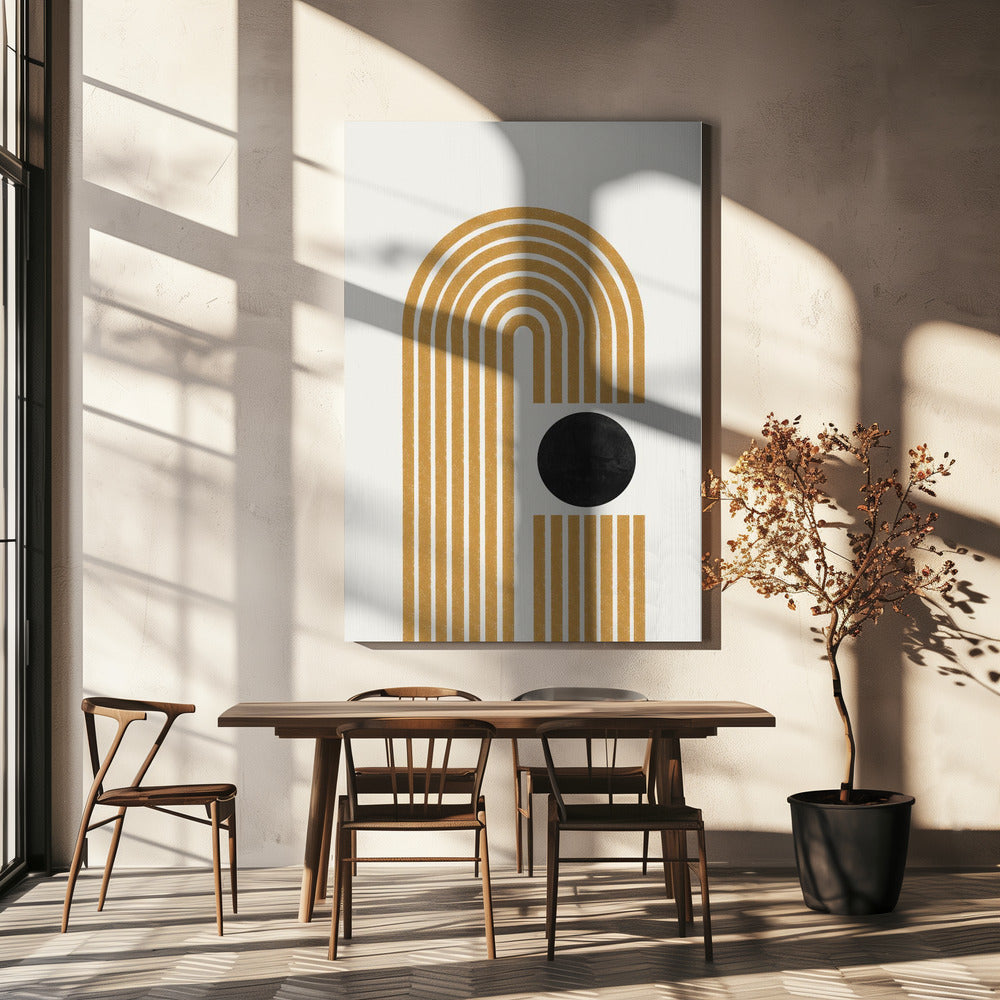 Gouden Echo Paden | Canvas