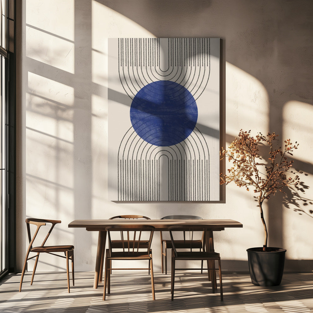 Symmetrische golven | Canvas