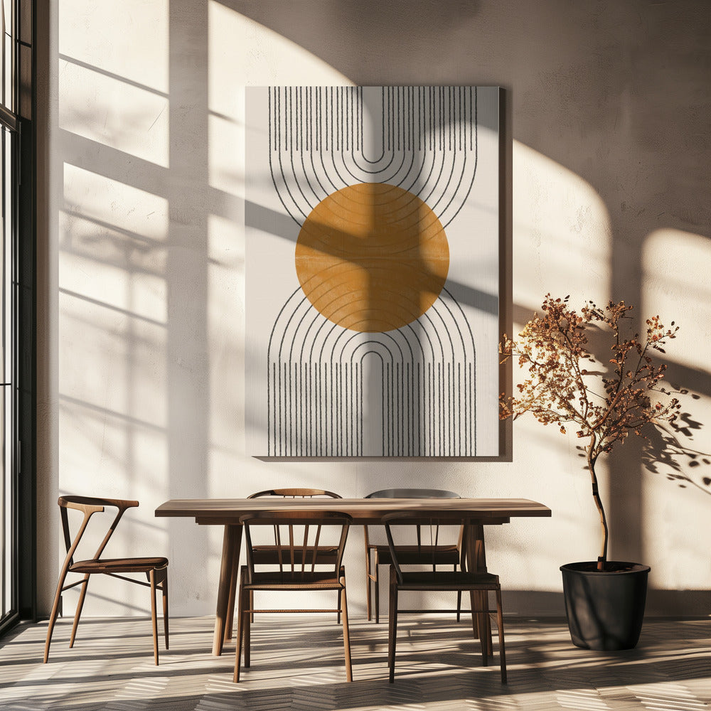 Retro Symmetrie Flow | Canvas