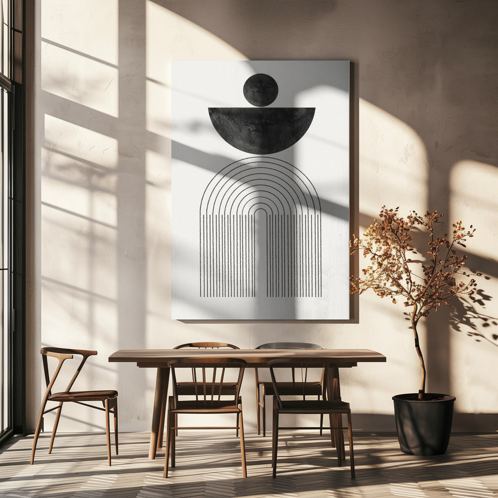 Boogcompositie nr. 6. | Canvas