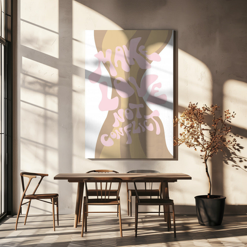 Maak liefde, geen conflict | Canvas