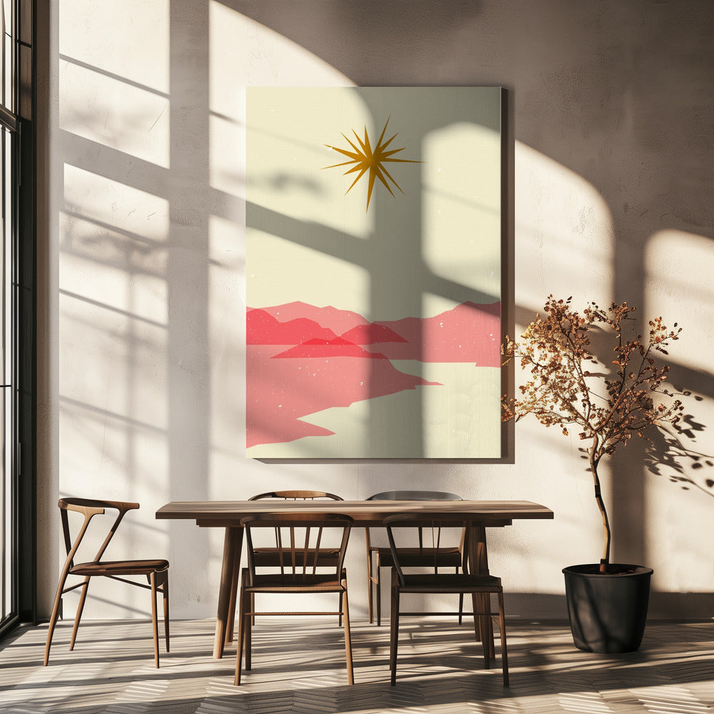 Zonnig landschap | Canvas