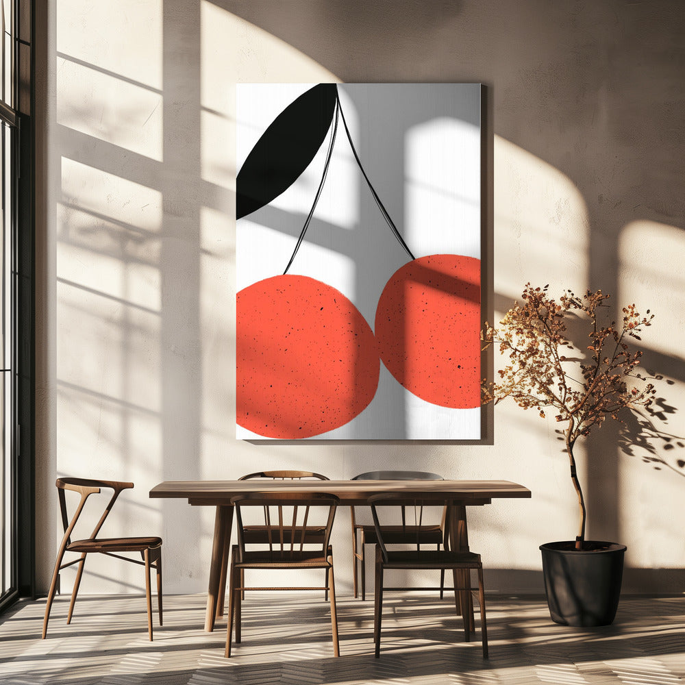Rode kersen | Canvas