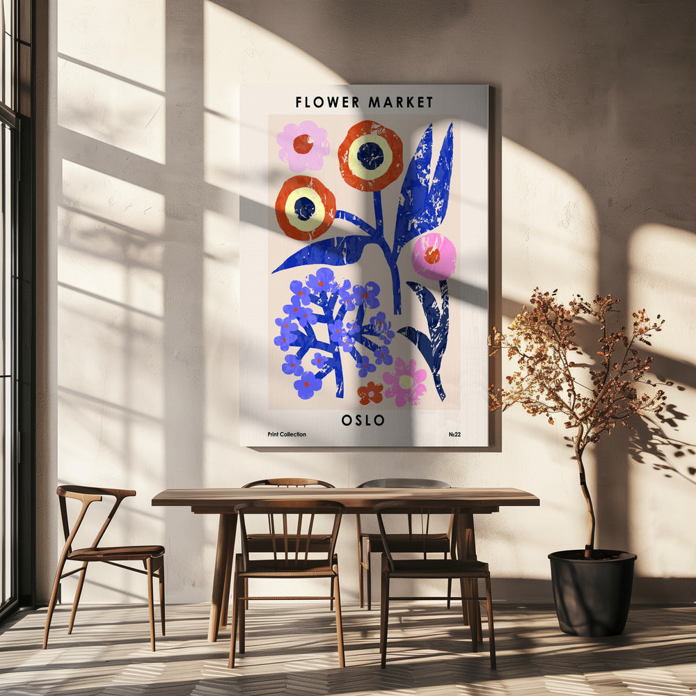 Bloemenmarkt. Oslo | Canvas