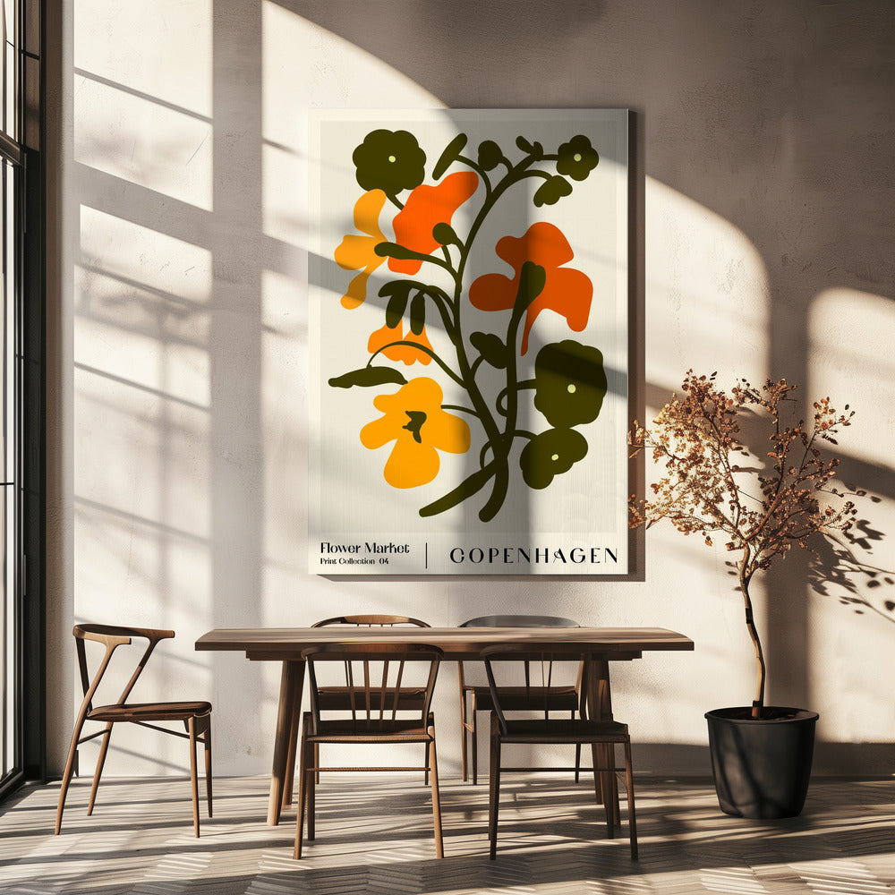 Bloemenmarkt. Kopenhagen | Canvas
