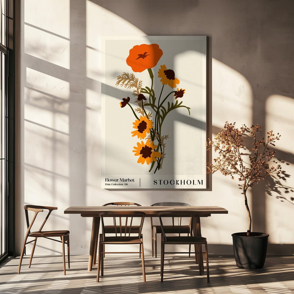 Bloemenmarkt. Stockholm | Canvas