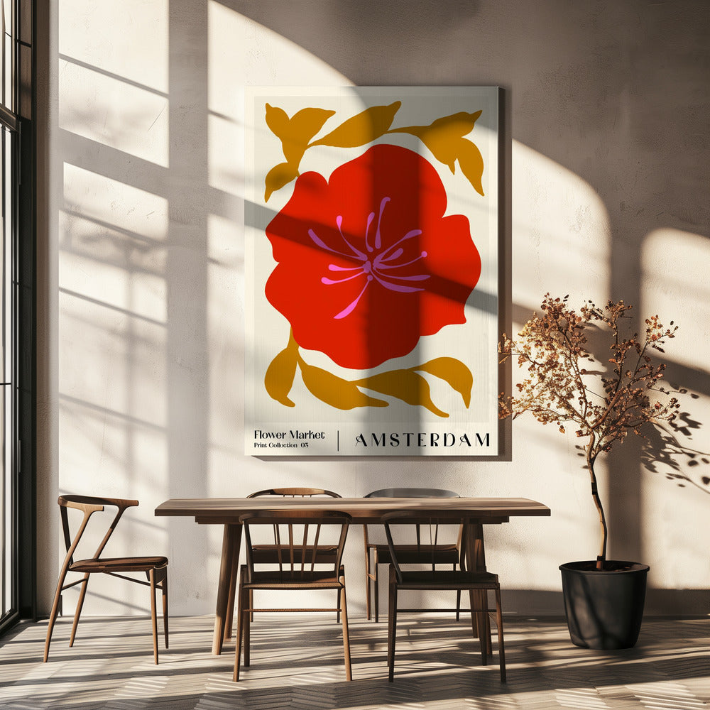 Bloemenmarkt. Amsterdam | Canvas
