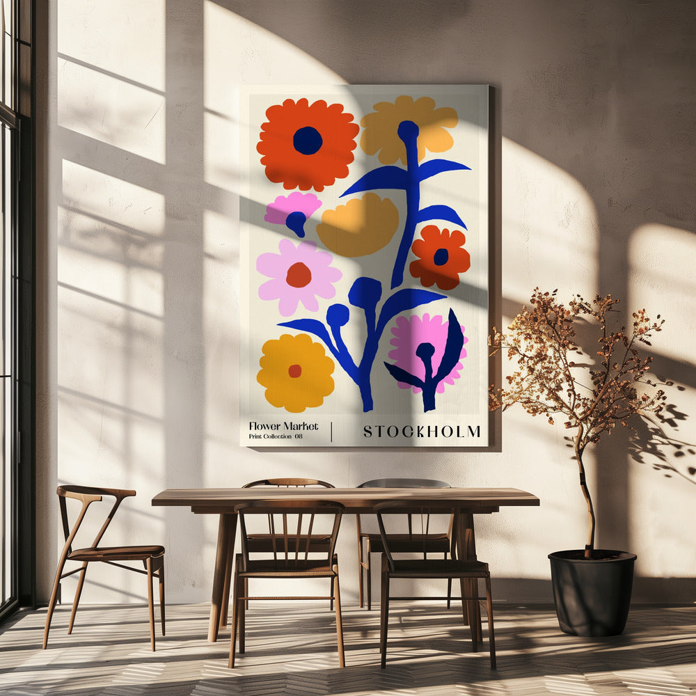 Bloemenmarkt. Stockholm | Canvas