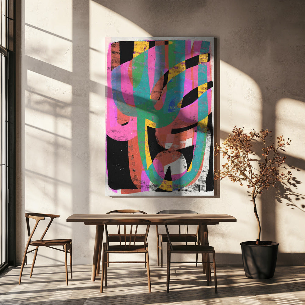 Kleurrijke Chaos | Canvas