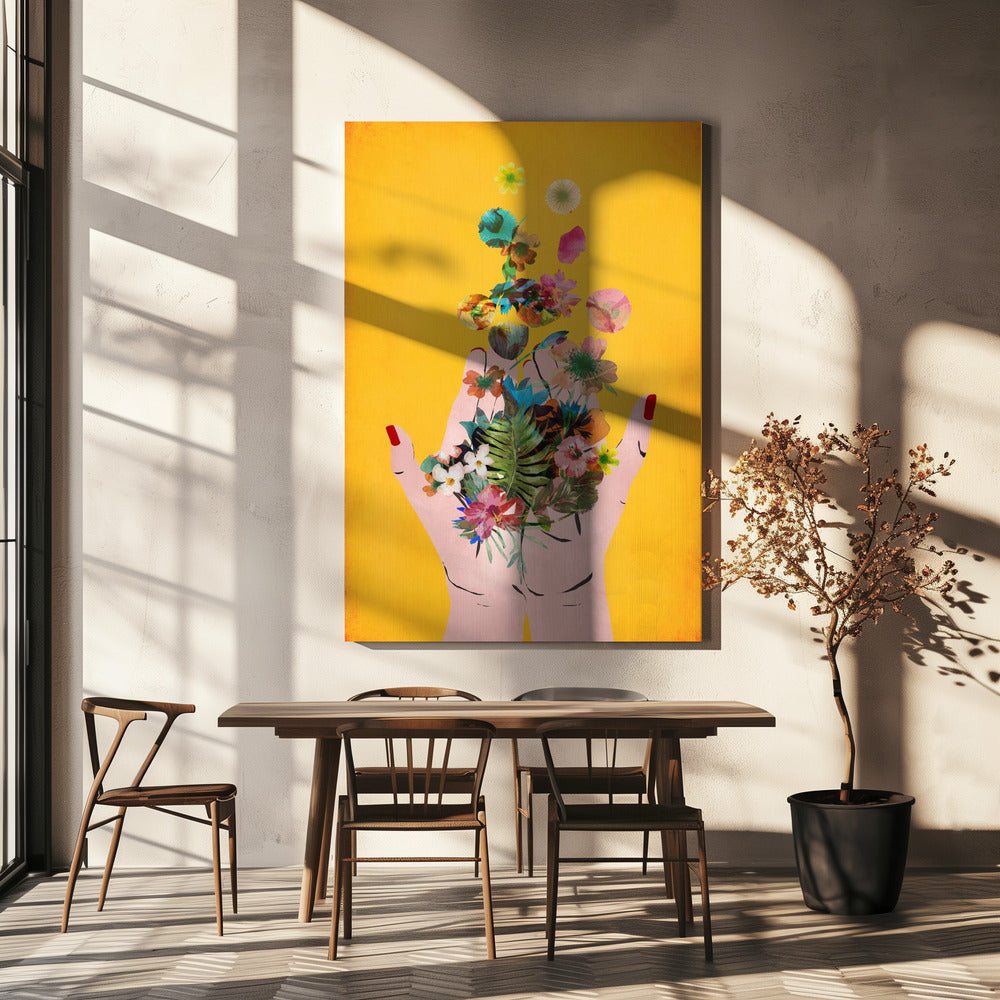 Bloemenwerveling | Canvas