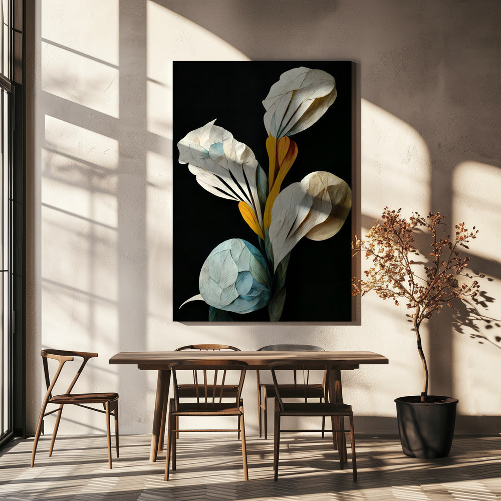 Papieren bloemblaadjesboeket | Canvas