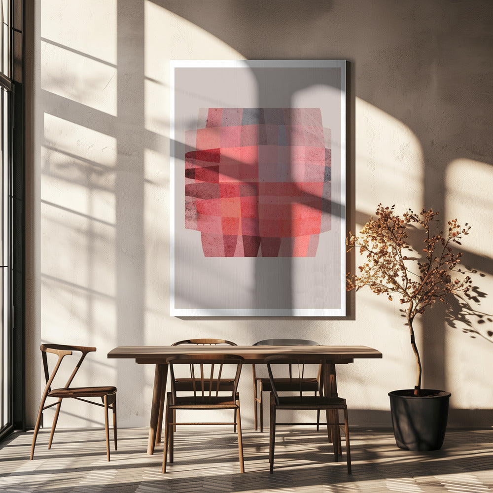 Roze mozaïekdromen | Canvas