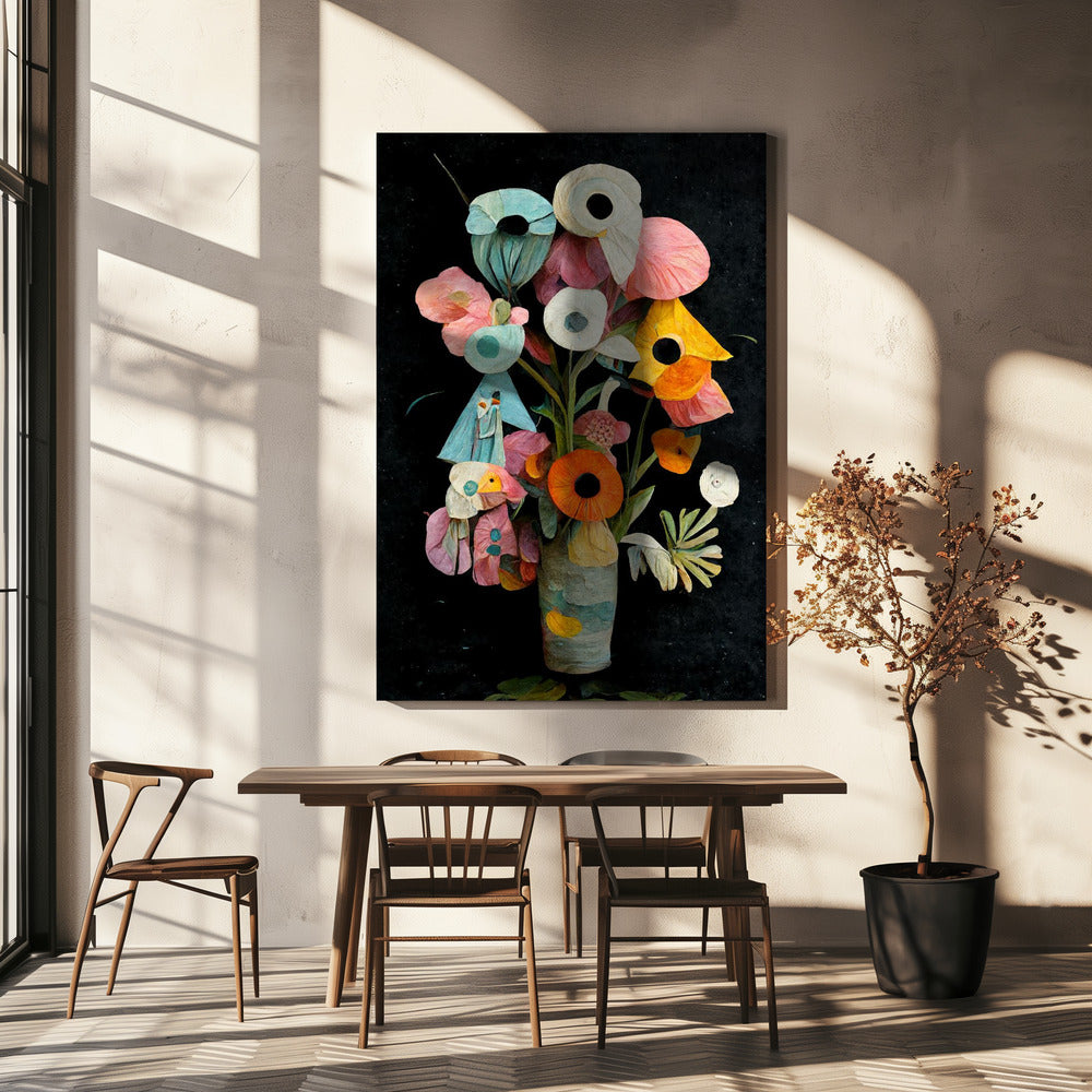 Bloemengrilligheid | Canvas