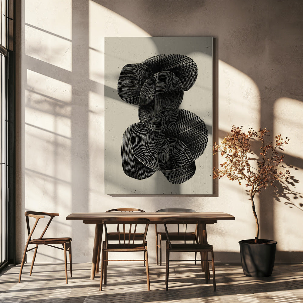 Vloeiende echo's | Canvas