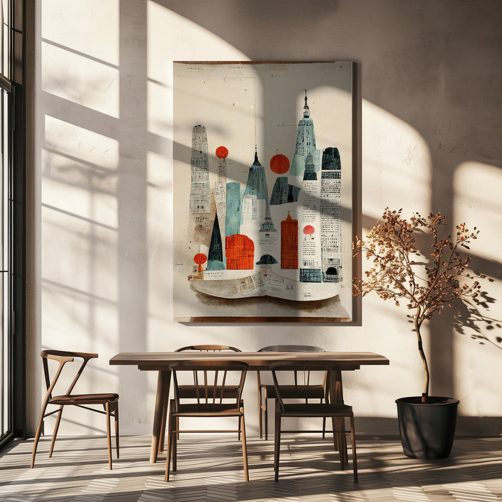 Stadsgezichtcollage | Canvas