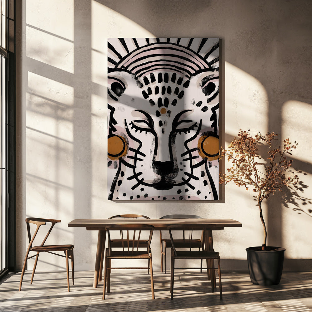 De rust van de luipaard | Canvas