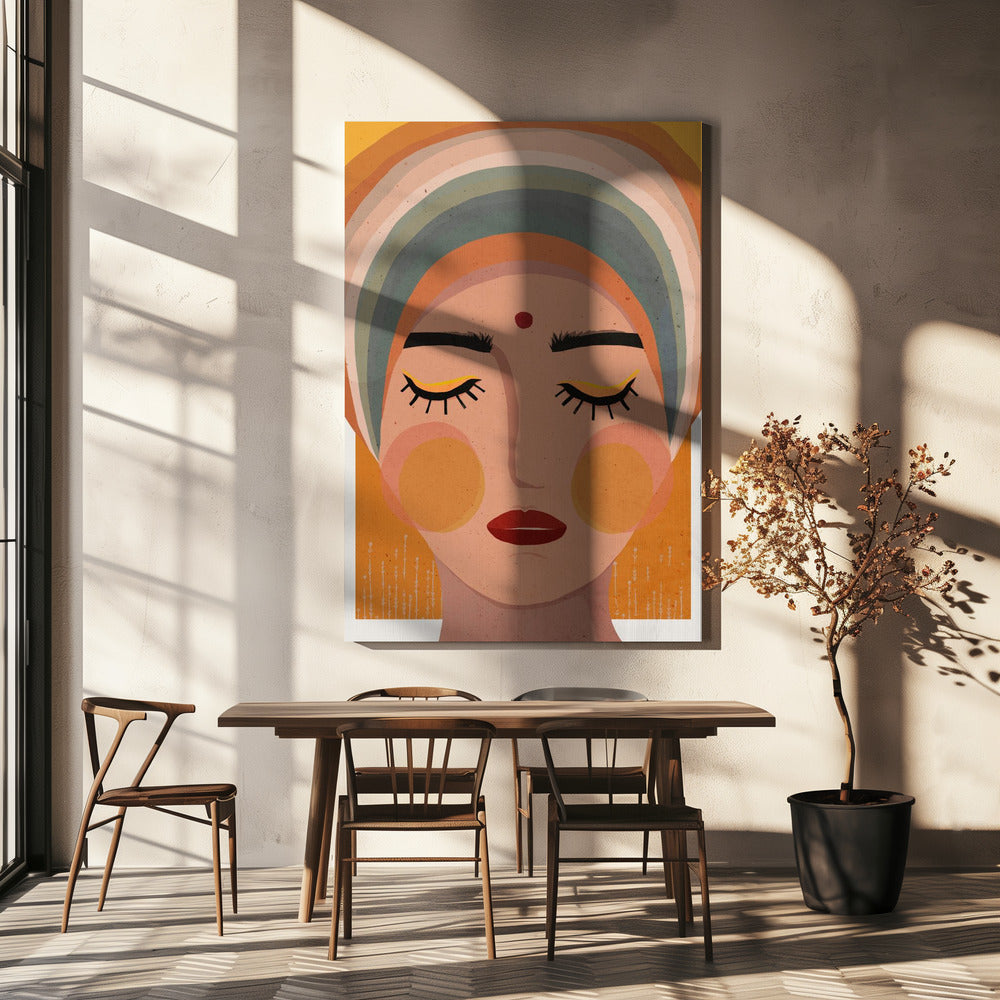 Serene contemplatie | Canvas