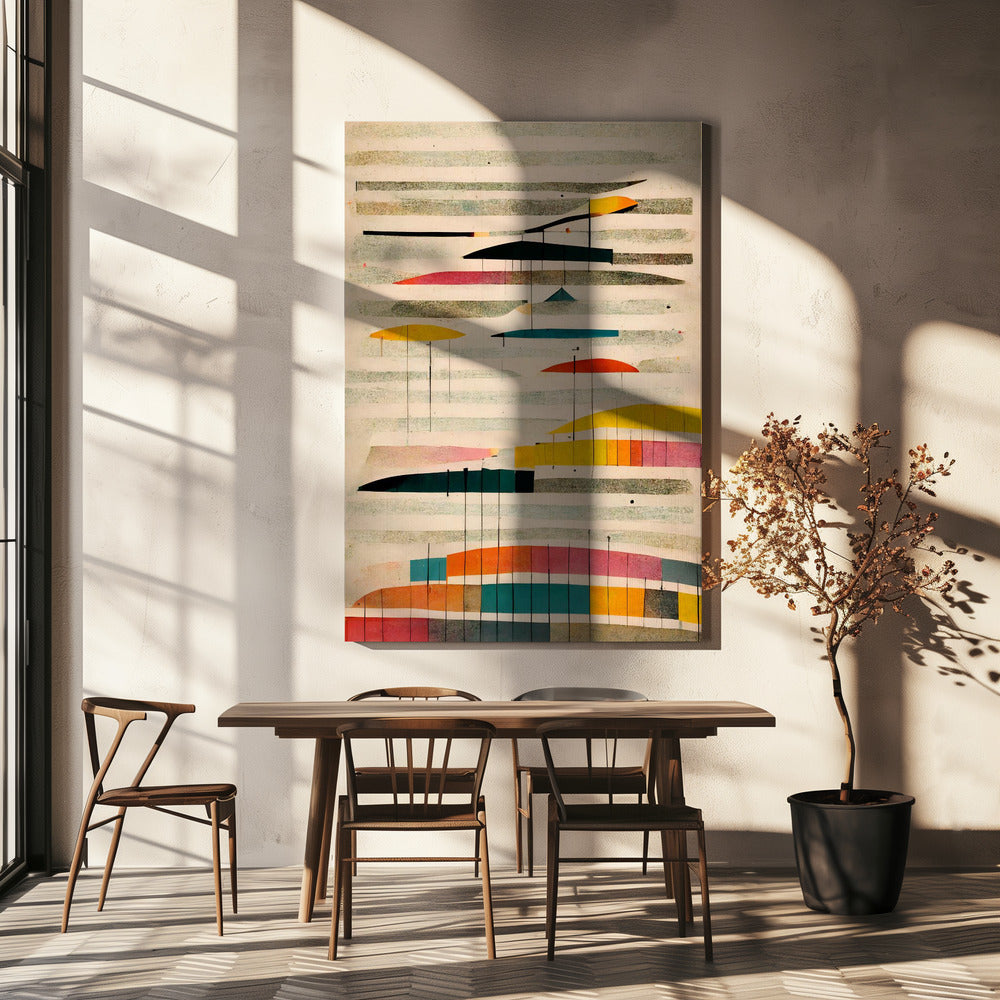 Kleurrijke Horizonten | Canvas